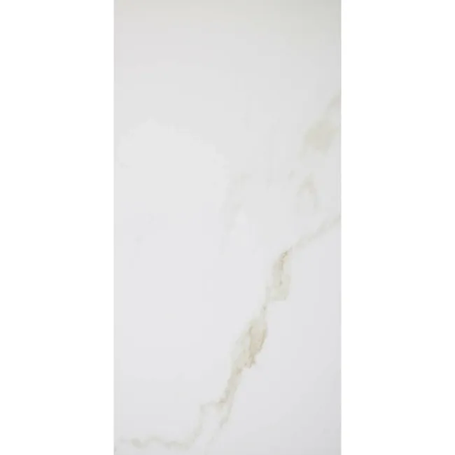 Carrara White Gold Gloss Marble Effect Ceramic Tile 60x30cm | Tile ...