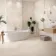 Keith Almond Travertine Effect Large Matt Porcelain Tile 120x60cm