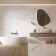 Lumier White Marble Effect Structured Matt Porcelain Tile 100x100cm