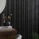 Trepanel Design® Noir Black Multi-Width Acoustic Wood Wall Panels