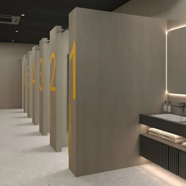 AB Shield Grey Wood Effect Anti-Bacterial Composite Wall Panels