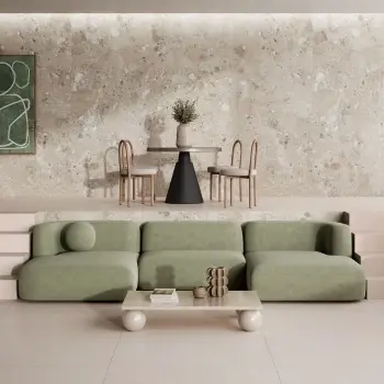 Ura Natural Terrazzo Effect Large Matt Porcelain Slab 280x120cm