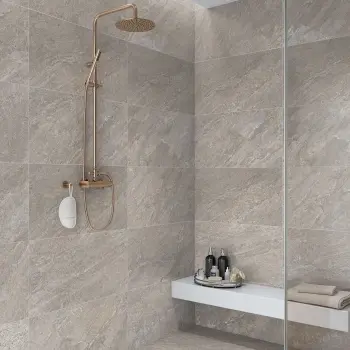 Quartz Stone Effect Taupe Anti Slip Porcelain Tile 75x37cm