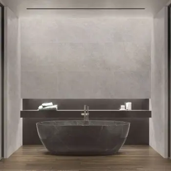 Linen Beige Travertine Effect Large Anti Slip Porcelain Tile 120x60cm