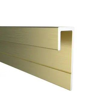 4.5mm TrueTouch Brushed Polished Gold End Cap Trim