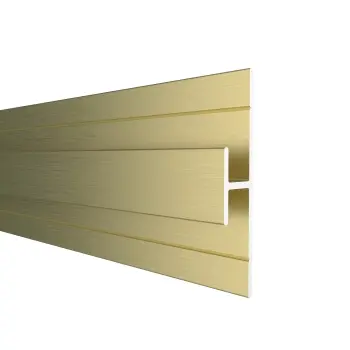 4.5mm TrueTouch Brushed Polished Gold H-Section Trim