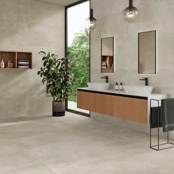 Crassana Beige Concrete Effect Large Anti Slip Porcelain Tile 120x59.5cm