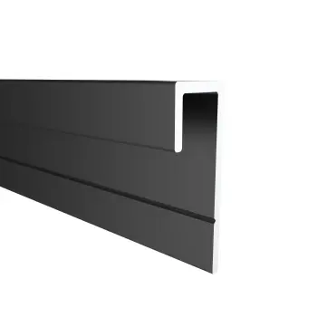 4.5mm TrueTouch Matt Black End Cap Trim