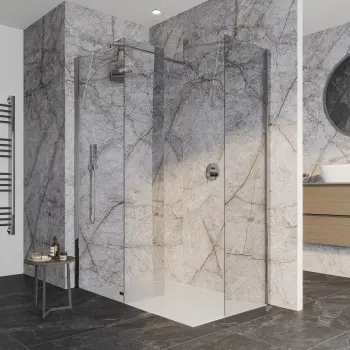 TrueTouch Roma Grey Marble Effect Composite Wall Panels