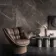 Collemandina Black Marble Effect Italian Large Honed Porcelain Slab 278x120cm