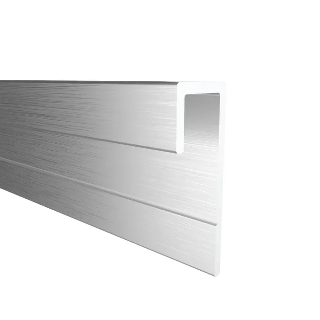 4.5mm TrueTouch Brushed Polished Silver End Cap Trim