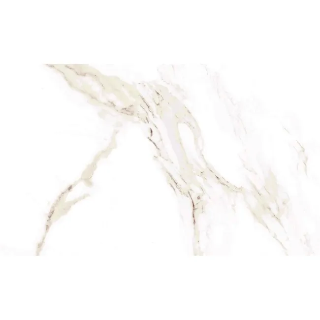 Carrara Gold Marble Effect Gloss Ceramic Tile 55x33cm