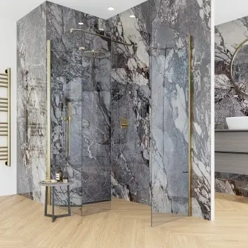 Unico Grey Marble Effect Polished Italian Large Porcelain Slab 278x120cm