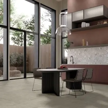 Blok Grey Limestone Effect Matt Italian Porcelain Tile 120x60cm