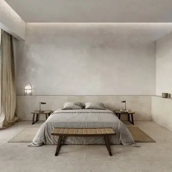 Alchemy Earth Grey Limestone Effect Structured Matt Porcelain Slab 275x100cm