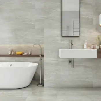 Cliff Grey Slate Effect Porcelain Tile 60x30cm