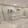 Carrara White Gloss Marble Effect Vitrified Ceramic Tile 60x30cm