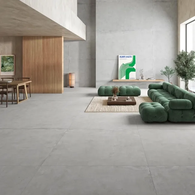 Hook Pearl Concrete Effect XL Matt Porcelain Tile 160x160cm