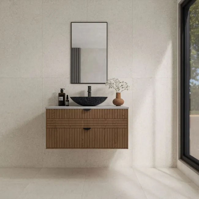 Everest White Marble Effect Matt Porcelain Tile 120x60cm