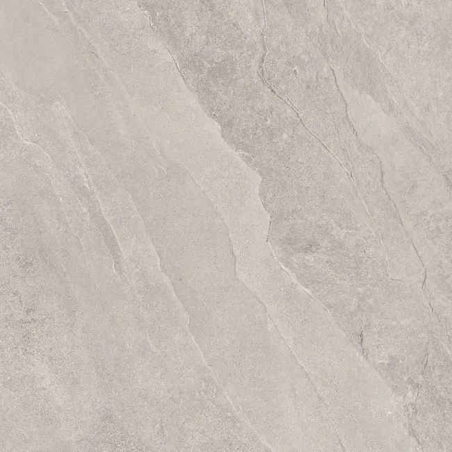 Alpen Grey Slate Effect Matt Italian Porcelain Tile 60x60cm