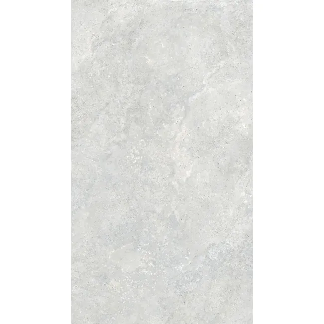 Linen White Travertine Effect Structured Matt Porcelain Slabs 180x100cm