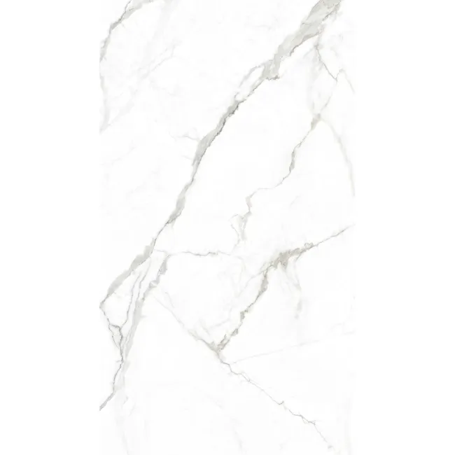 Lumier White Marble Effect Structured Matt Porcelain Slabs 180x100cm