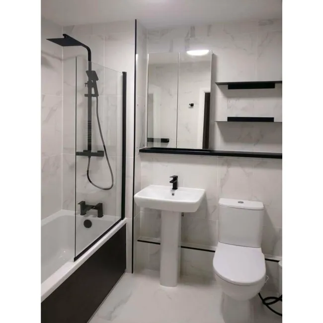 Carrara White Matt Marble Porcelain Tile 60x30cm