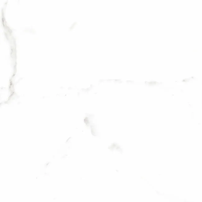Carrara White Gloss Marble Effect Ceramic Tile 45x45cm