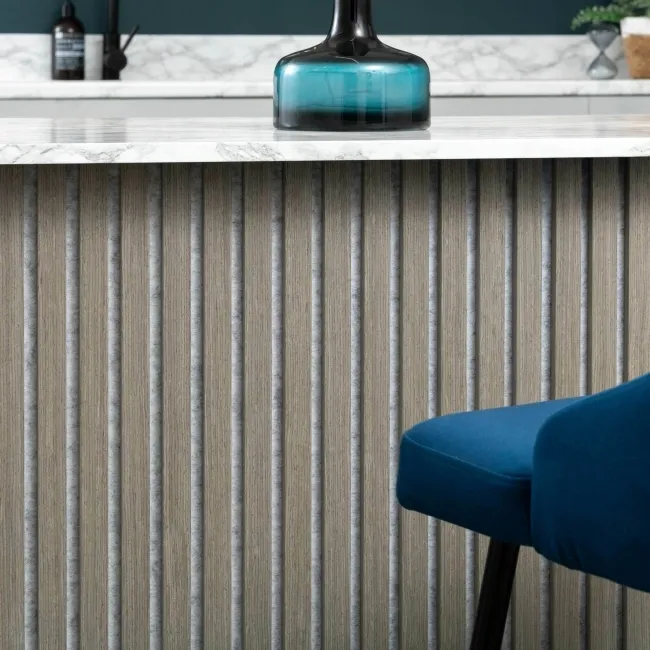 Trepanel® Ash on Grey Felt Acoustic Wood Wall Panels