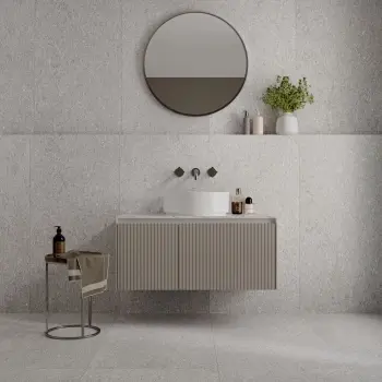 Everest Grey Marble Effect Matt Porcelain Tile 120x60cm