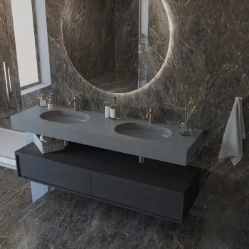 Golden Black Marble Effect Polished Italian Large Porcelain Slab 278x120cm