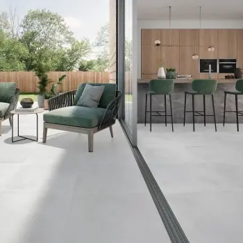 City Light Grey Concrete Effect Anti Slip Porcelain Tile 60.5x60.5cm