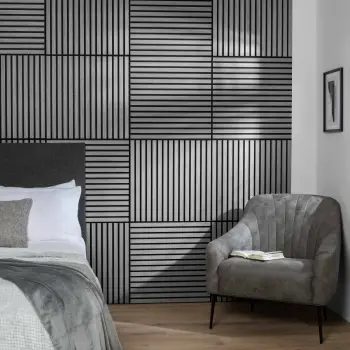 Trepanel® Ash Square Acoustic Wood Wall Panels