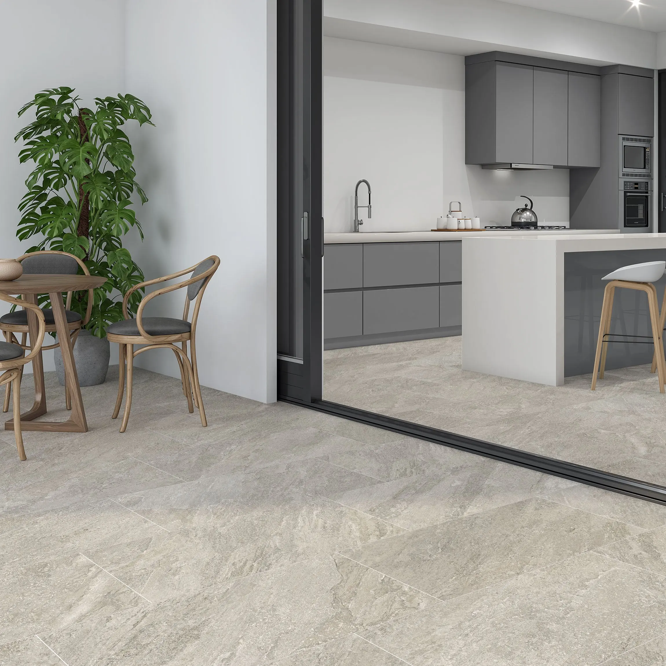 Quartz Stone Effect Sand Anti Slip PorcelaIn Tile 75x37cm